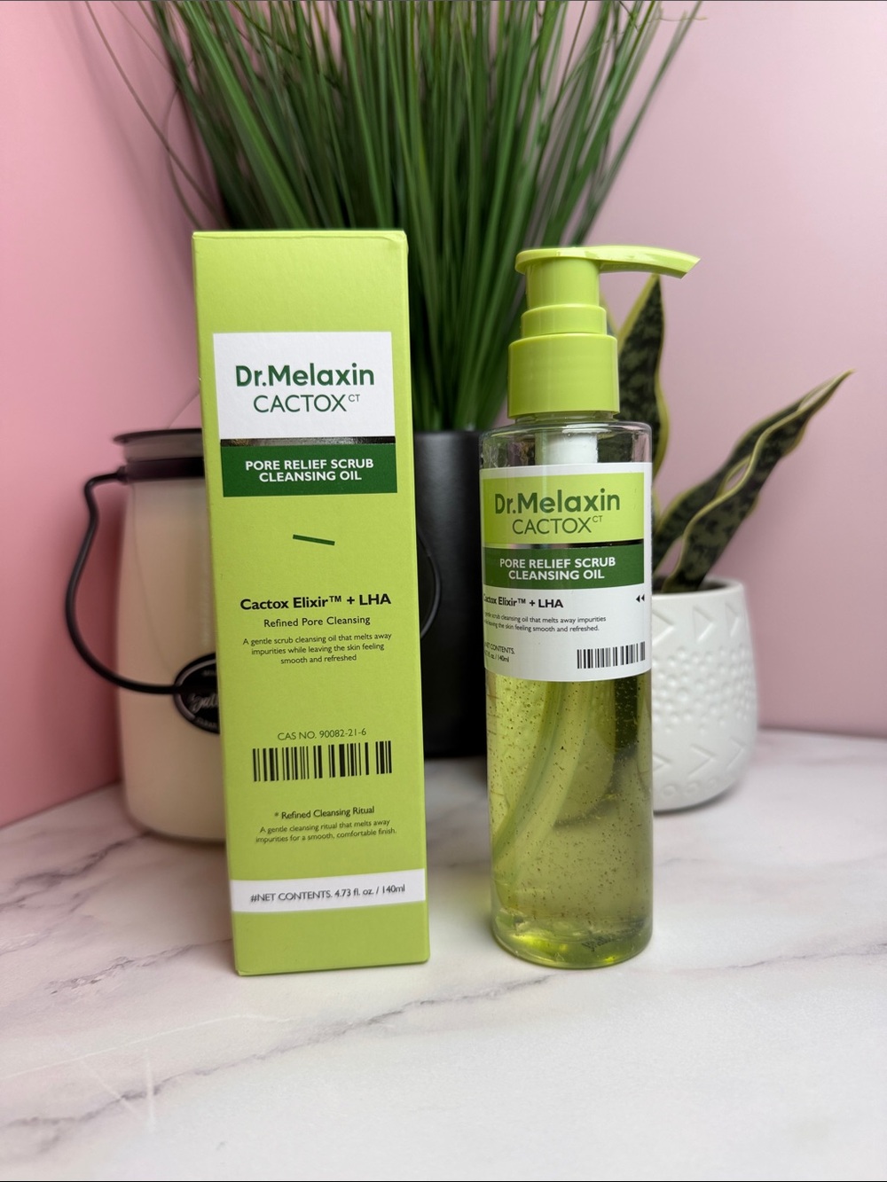 Dr. Melaxin Cactox Pore Relief Scrub Cleansing Oil — Lime Green